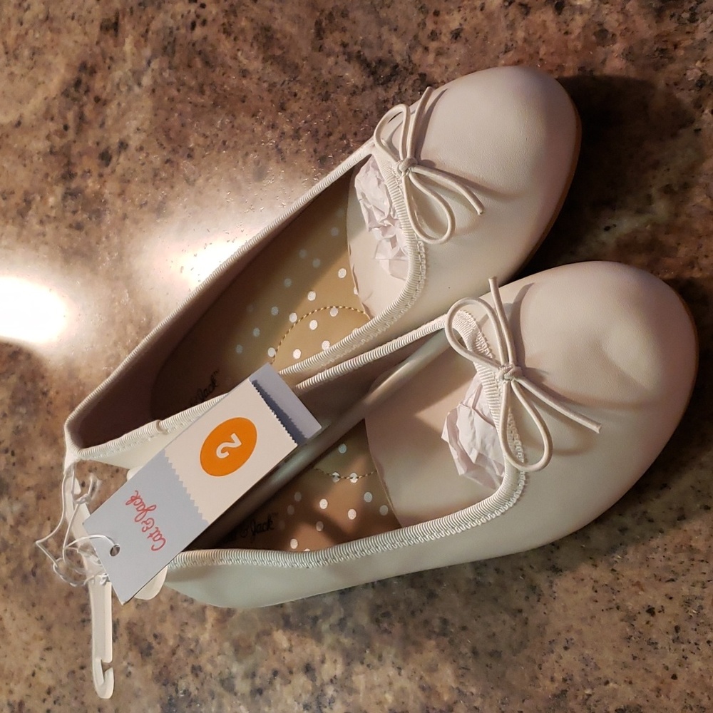 CAT & JACK GIRLS SLIP-ON BALLET FLATS